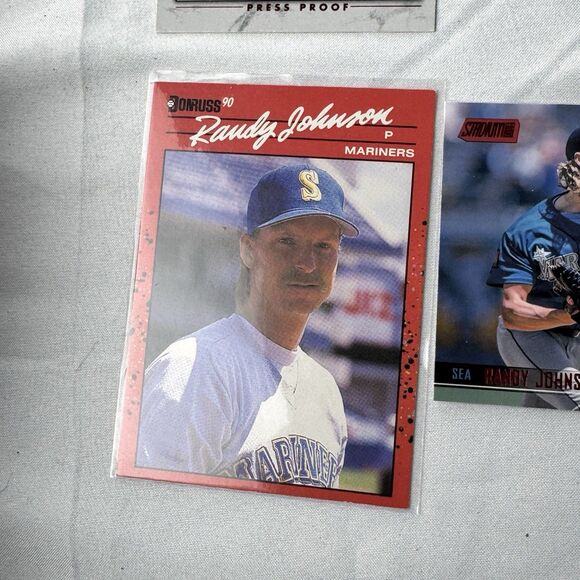 Randy Johnson 12 Card Lot NM Rookies Bunt Diamond Kings Omega Panini - Picture 10 of 13